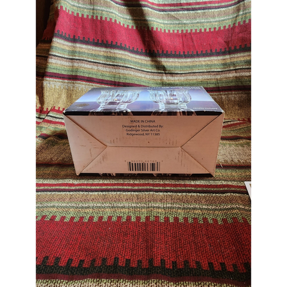 Shannon Crystal By Godinger Pair Of Voltive Tealight Candle Holders - Picture 4 of 4